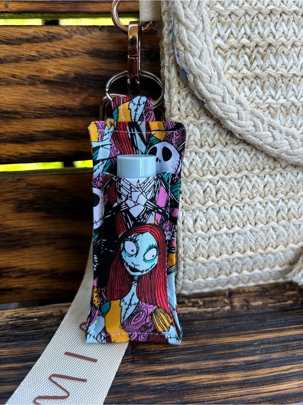 5/$25 Jack & Sally Keychain Chapstick Holder - Picture 2 of 2